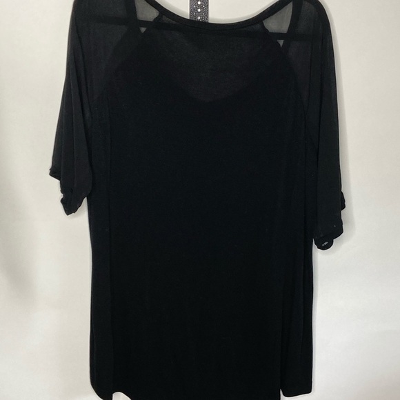 Cable & Gauge Sheer Sleeves Plus Size - Picture 3 of 4